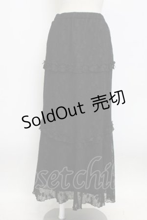 画像: INGEBORG / プチリボン使いレーススカート M クロ T-26-03-14-033-LO-SK-OW-ZT