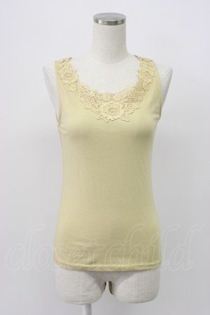 画像: axes femme / レースタンクトップ M カラシ T-26-03-14-004-AX-TO-SA-ZT