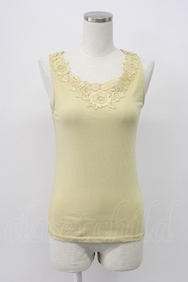 画像1: axes femme / レースタンクトップ M カラシ T-26-03-14-004-AX-TO-SA-ZT (1)