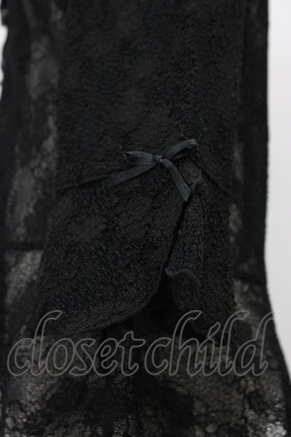 画像4: INGEBORG / プチリボン使いレースプルオーバー M クロ T-26-03-14-009-LO-TO-OW-ZT (4)