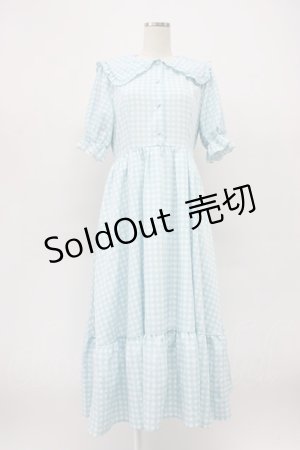 画像: m petit by misako / TT*Mギンガムチェック半袖ワンピース L サックスチェック T-26-03-14-012-LO-OP-SA-ZT