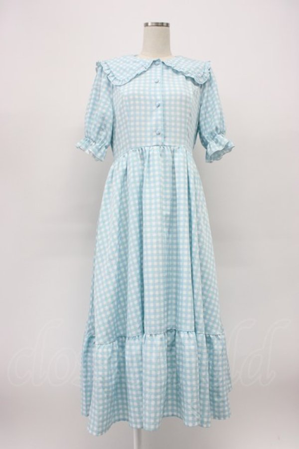 画像1: m petit by misako / TT*Mギンガムチェック半袖ワンピース L サックスチェック T-26-03-14-012-LO-OP-SA-ZT (1)
