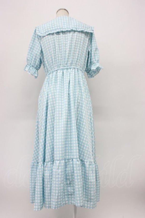 画像2: m petit by misako / TT*Mギンガムチェック半袖ワンピース L サックスチェック T-26-03-14-012-LO-OP-SA-ZT (2)