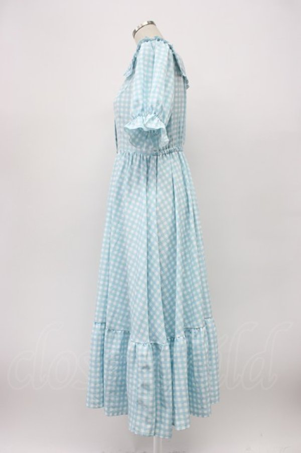 画像3: m petit by misako / TT*Mギンガムチェック半袖ワンピース L サックスチェック T-26-03-14-012-LO-OP-SA-ZT (3)