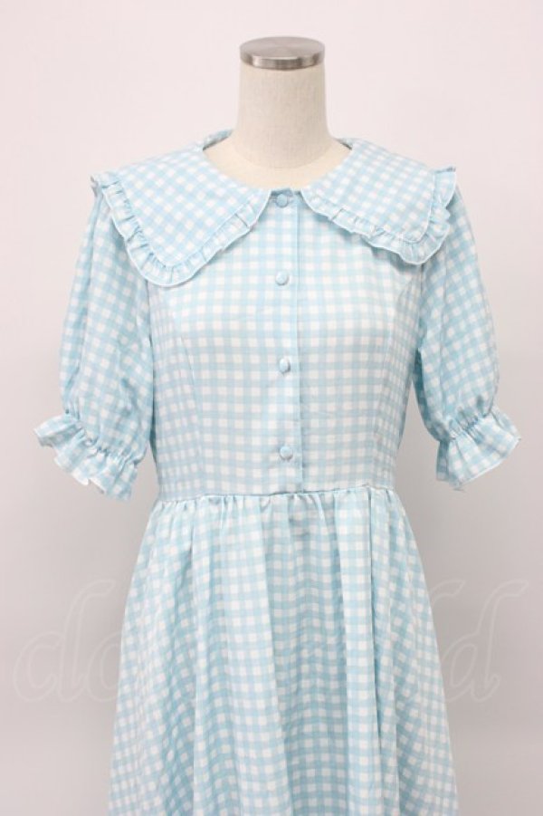 画像4: m petit by misako / TT*Mギンガムチェック半袖ワンピース L サックスチェック T-26-03-14-012-LO-OP-SA-ZT (4)