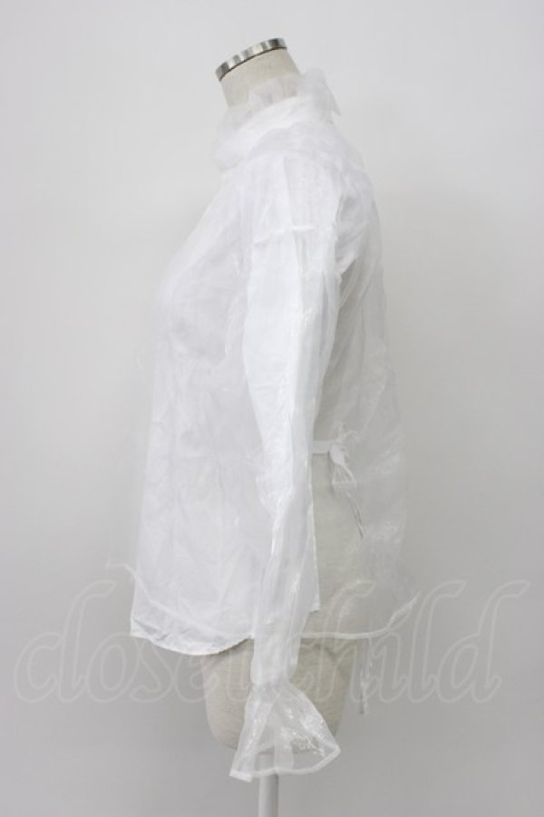 画像3: noir kei ninomiya / チュールブラウス S 白 T-26-03-14-002-PU-BL-SA-ZT (3)