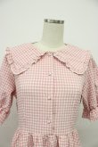 画像4: m petit by misako / ギンガムチェックワンピース L ピンクチェック T-26-03-14-018-LO-OP-SA-ZT (4)