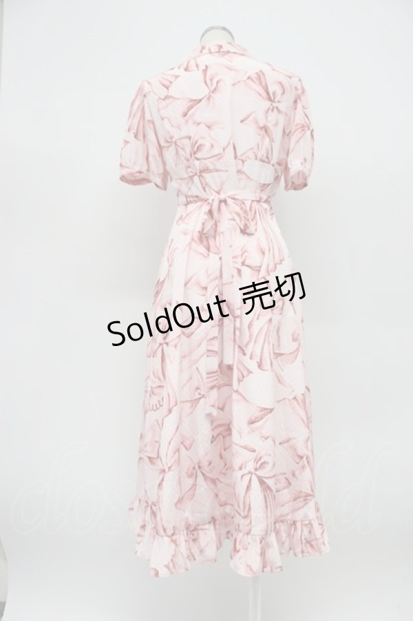 画像2: MILK / ローブ ド リボンドレス  ピンク T-26-03-14-019-ML-OP-SA-ZT (2)