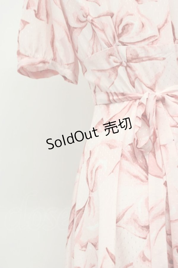 画像3: MILK / ローブ ド リボンドレス  ピンク T-26-03-14-019-ML-OP-SA-ZT (3)