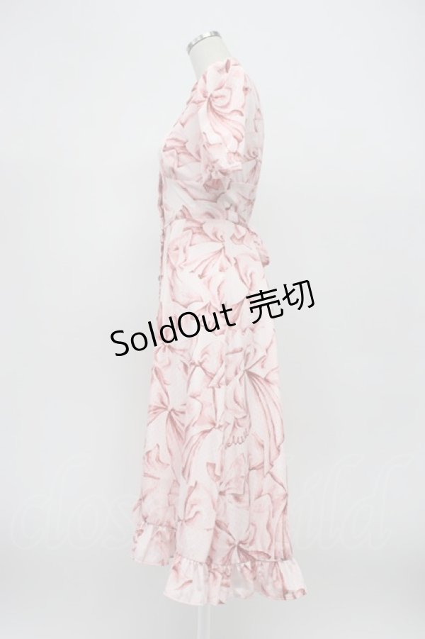 画像4: MILK / ローブ ド リボンドレス  ピンク T-26-03-14-019-ML-OP-SA-ZT (4)