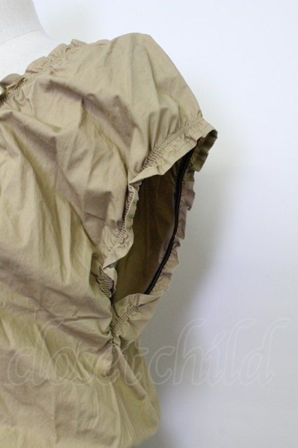 画像4: axes femme / ベルト付きギャザーワンピース M キャメル T-26-03-15-020-AX-OP-SA-ZT (4)