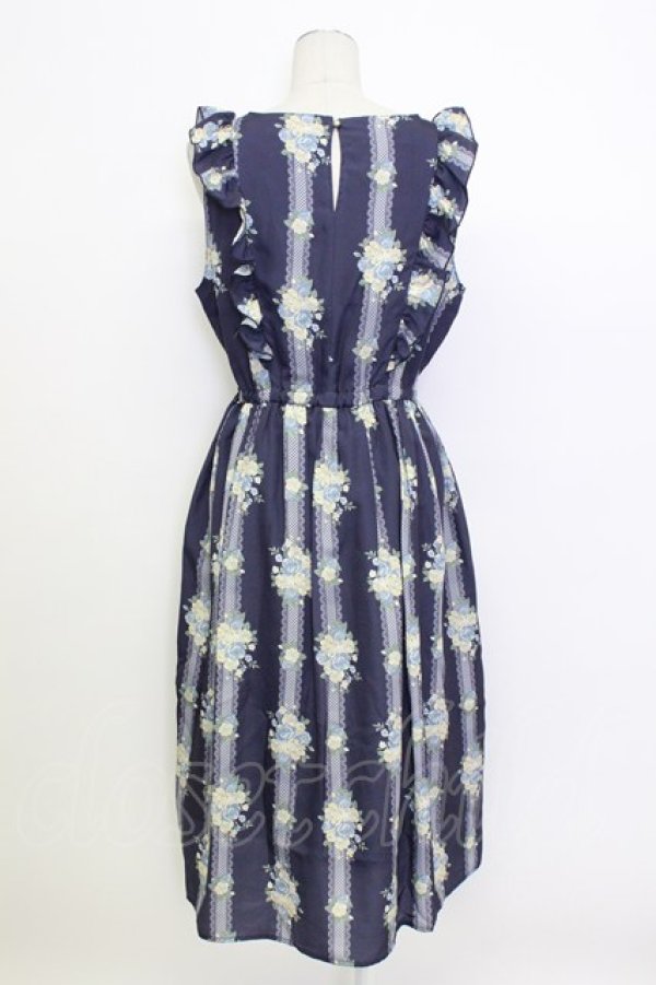 画像2: axes femme / 花柄ワンピース M ネイビー T-26-03-15-023-AX-OP-SA-ZT (2)
