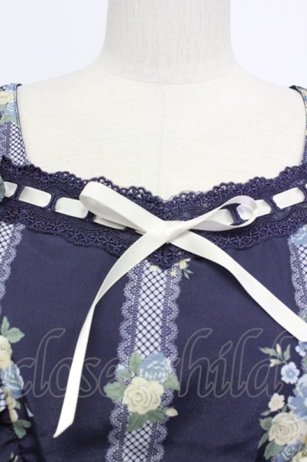 画像4: axes femme / 花柄ワンピース M ネイビー T-26-03-15-023-AX-OP-SA-ZT (4)