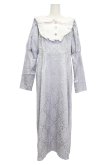 画像1: Lovely Tency / おこめ にぎにぎ丸コラボ/ジャガード風ワンピース 3L グレーＸ白 T-26-03-15-025-GO-OP-SA-ZT (1)