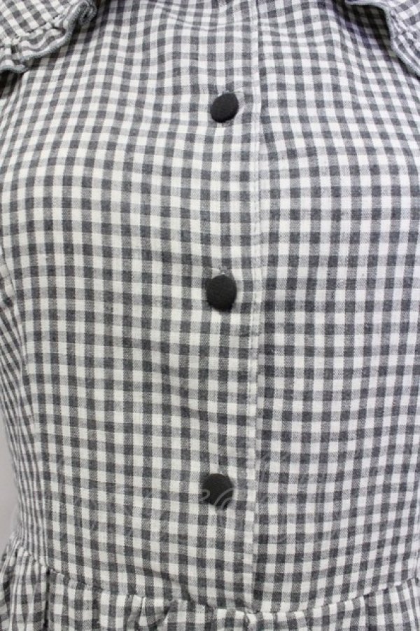 画像4: m petit by misako / AM*ギンガムCHKワンピース L 黒Ｘ白チェック T-26-03-15-027-LO-OP-SA-ZT (4)