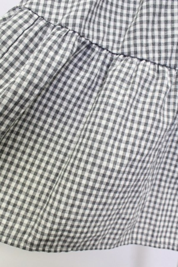 画像5: m petit by misako / AM*ギンガムCHKワンピース L 黒Ｘ白チェック T-26-03-15-027-LO-OP-SA-ZT (5)