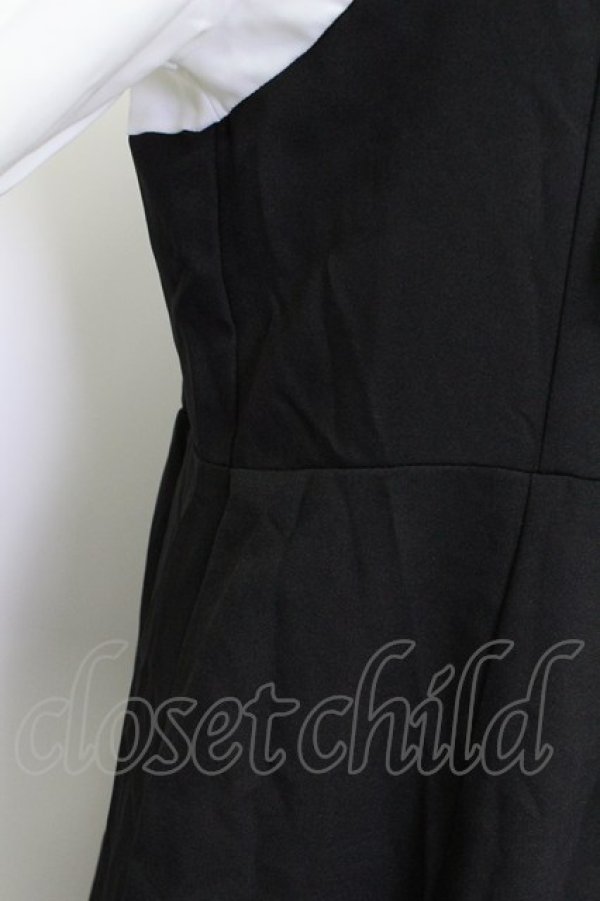 画像4: Prima Lidy / ボウタイワンピース L 黒ｘ白 T-26-03-15-028-0-OP-SA-ZT (4)