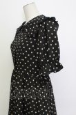 画像3: m petit by misako / 梨地水玉半袖ワンピース M 黒 T-26-03-15-029-LO-OP-SA-ZT (3)