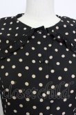 画像4: m petit by misako / 梨地水玉半袖ワンピース M 黒 T-26-03-15-029-LO-OP-SA-ZT (4)