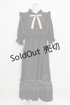 画像: m petit by misako / NINA'SコラボAMハイショクメローワンピース 4L 黒Ｘピンク T-26-03-15-030-LO-OP-SA-ZT