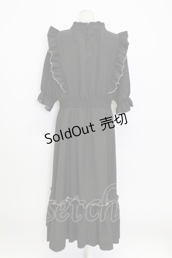 画像2: m petit by misako / NINA'SコラボAMハイショクメローワンピース 4L 黒Ｘピンク T-26-03-15-030-LO-OP-SA-ZT (2)