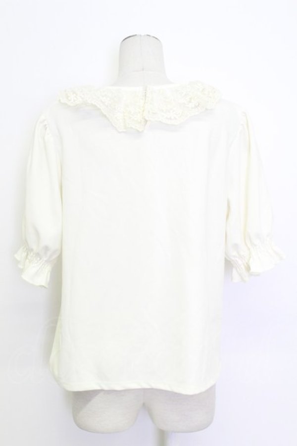 画像2: m petit by misako / レース襟プルオーバー  アイボリー T-26-03-15-003-LO-TO-SA-ZT (2)