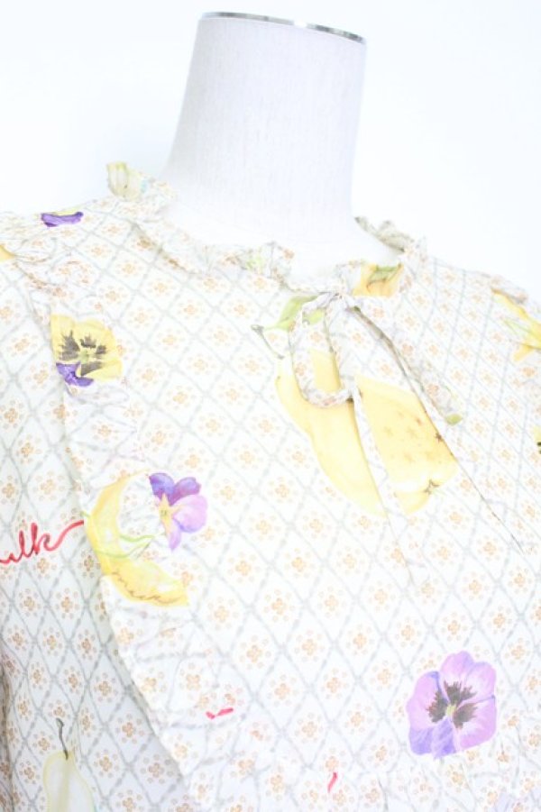 画像4: MILK / リズドレス  ブラウンＸ白チェック T-26-03-15-032-ML-OP-SA-ZT (4)