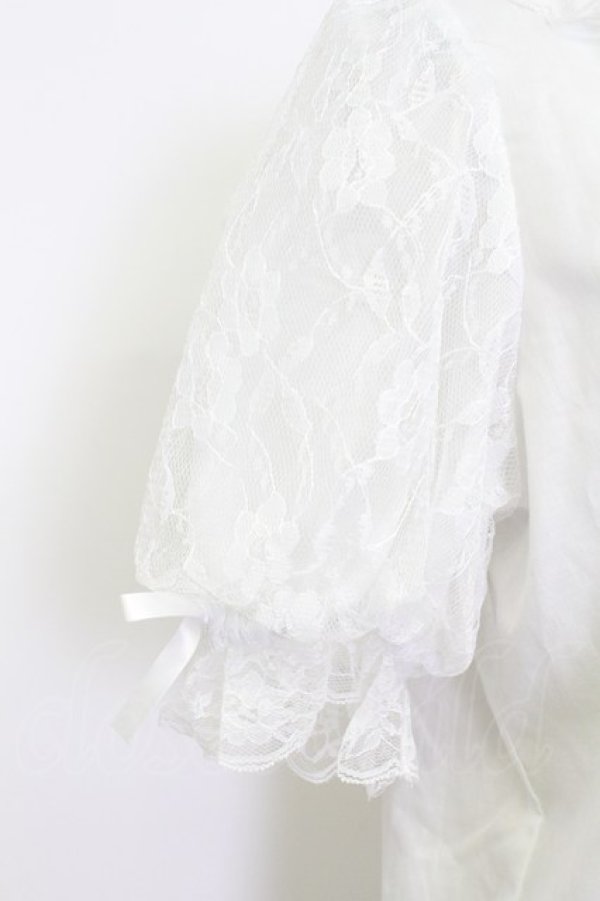 画像3: Lovely Tency / 眞白ありすコラボ/TTハンソデチョーカーBL  白 T-26-03-15-004-GO-BL-SA-ZT (3)