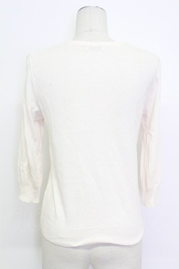 画像2: MILK / パールボタンカーデ  オフホワイト T-26-03-15-005-ML-TO-SA-ZT (2)