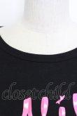 画像3: MILK / リボンロゴTシャツ  ブラック×ピンク T-26-03-15-006-ML-TS-SA-ZT (3)