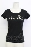 画像1: MILK / MILKロゴTee  ブラック×クリーム T-26-03-15-008-ML-TS-SA-ZT (1)