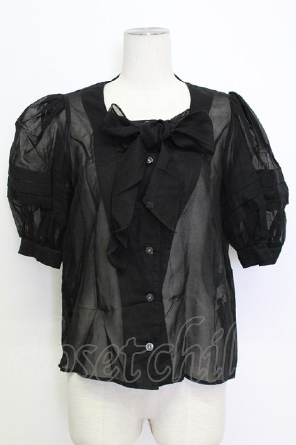 画像1: MILK / Tammy ブラウス  ブラック T-26-03-15-015-ML-BL-SA-ZT (1)