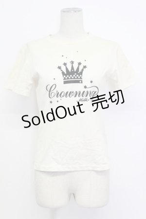 画像: MILK / CrowningTシャツ  アイボリー T-26-03-15-002-ML-TS-SA-ZT