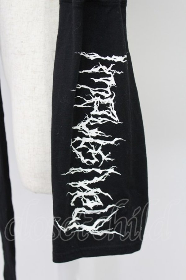 画像4: NOEMIE / ハートスピンドルクロップドTシャツ  黒Ｘ白 T-26-03-16-018-LO-AC-SA-ZT (4)