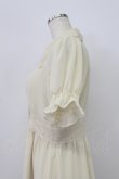 画像4: EATME / 薔薇ボタン半袖シフォンロングワンピース S アイボリー T-26-03-16-021-LO-OP-SA-ZT (4)
