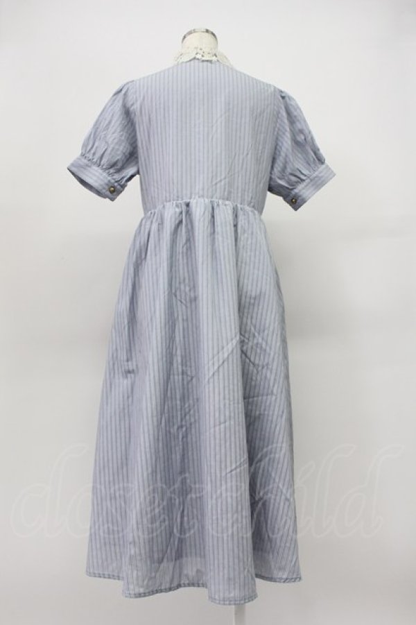 画像2: m petit by misako / ストライプワンピース S サックス T-26-03-16-023-LO-OP-SA-ZT (2)