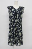 画像1: axes femme / 花柄ワンピース  ネイビー T-26-03-16-030-AX-BL-IG-ZT (1)