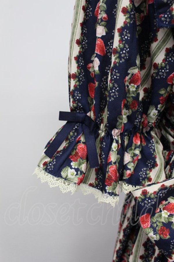 画像3: axes femme kawaii / ローズベリーガーデンワンピース M ネイビー T-26-03-16-031-AX-OP-SA-ZT (3)