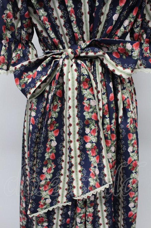 画像4: axes femme kawaii / ローズベリーガーデンワンピース M ネイビー T-26-03-16-031-AX-OP-SA-ZT (4)
