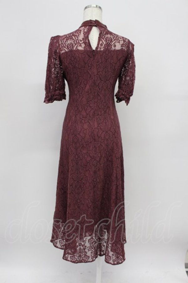 画像2: EATME / メイドライクレースワンピース S バーガンディ T-26-03-16-032-LO-OP-SA-ZT (2)