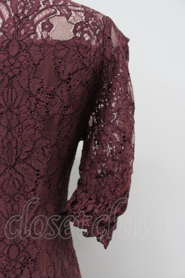 画像3: EATME / メイドライクレースワンピース S バーガンディ T-26-03-16-032-LO-OP-SA-ZT (3)