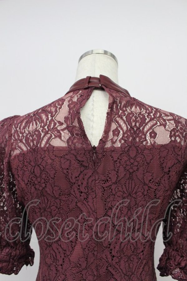 画像4: EATME / メイドライクレースワンピース S バーガンディ T-26-03-16-032-LO-OP-SA-ZT (4)