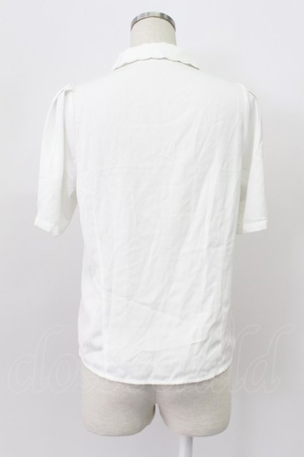 画像2: an another angelus / フォールリーフカットワークボウタイブラウス【洗える】  オフホワイト T-26-03-16-004-CA-BL-SA-ZT (2)