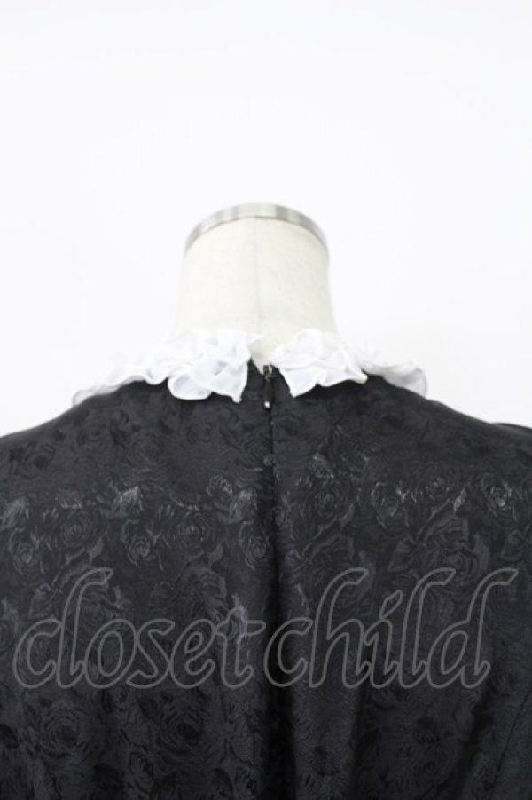 画像5: Pina sweetcollection / ローズジャガードワンピース  黒Ｘ白 T-26-03-16-038-LO-OP-SA-ZT (5)