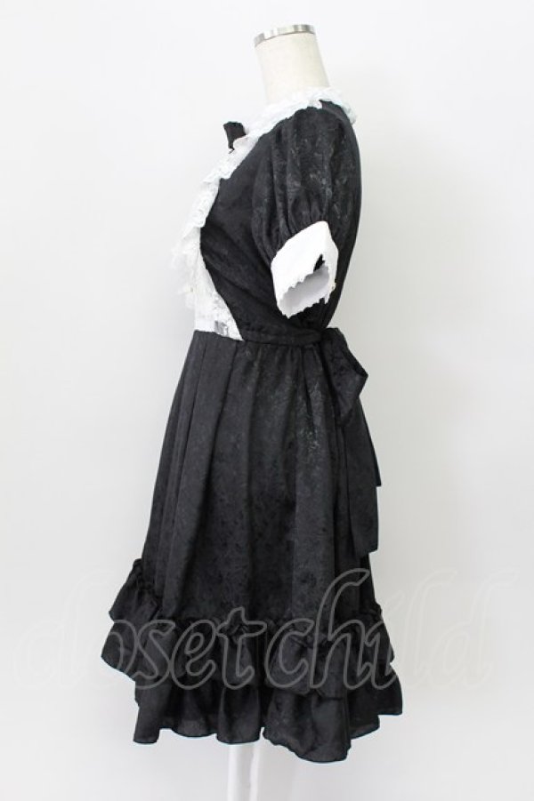 画像7: Pina sweetcollection / ローズジャガードワンピース  黒Ｘ白 T-26-03-16-038-LO-OP-SA-ZT (7)