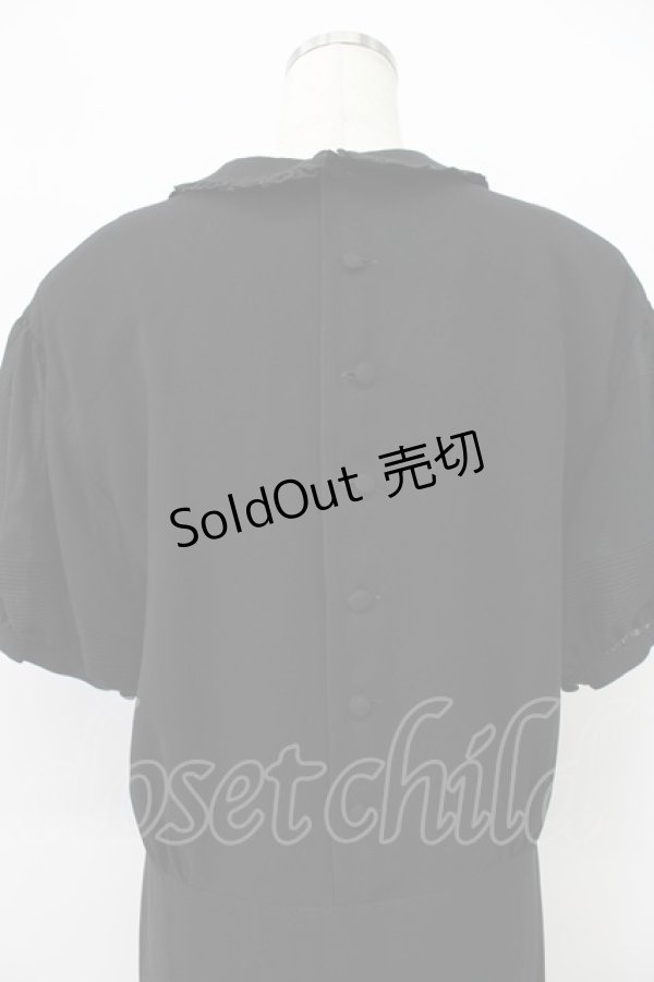 画像3: KANEKO ISAO / フリルリボン使いワンピース  クロ T-26-03-16-039-EL-OP-OW-ZT (3)