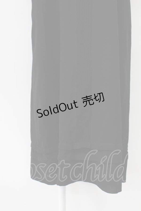 画像7: KANEKO ISAO / フリルリボン使いワンピース  クロ T-26-03-16-039-EL-OP-OW-ZT (7)