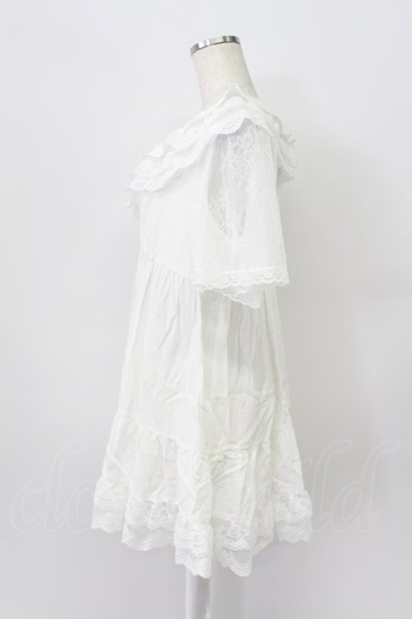 画像5: axes femme / ボリュームフリルチュニック  ホワイト T-26-03-16-040-AX-TO-SA-ZT (5)