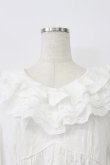 画像6: axes femme / ボリュームフリルチュニック  ホワイト T-26-03-16-040-AX-TO-SA-ZT (6)