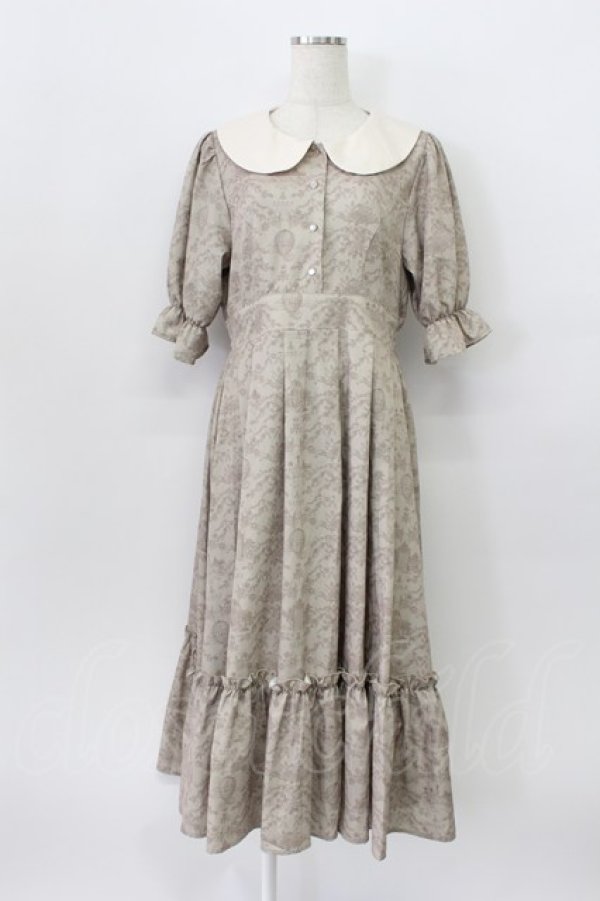 画像1: m petit by misako / NINA’Sコラボトワルドジュイワンピース M ベージュ T-26-03-16-041-LO-OP-SA-ZT (1)